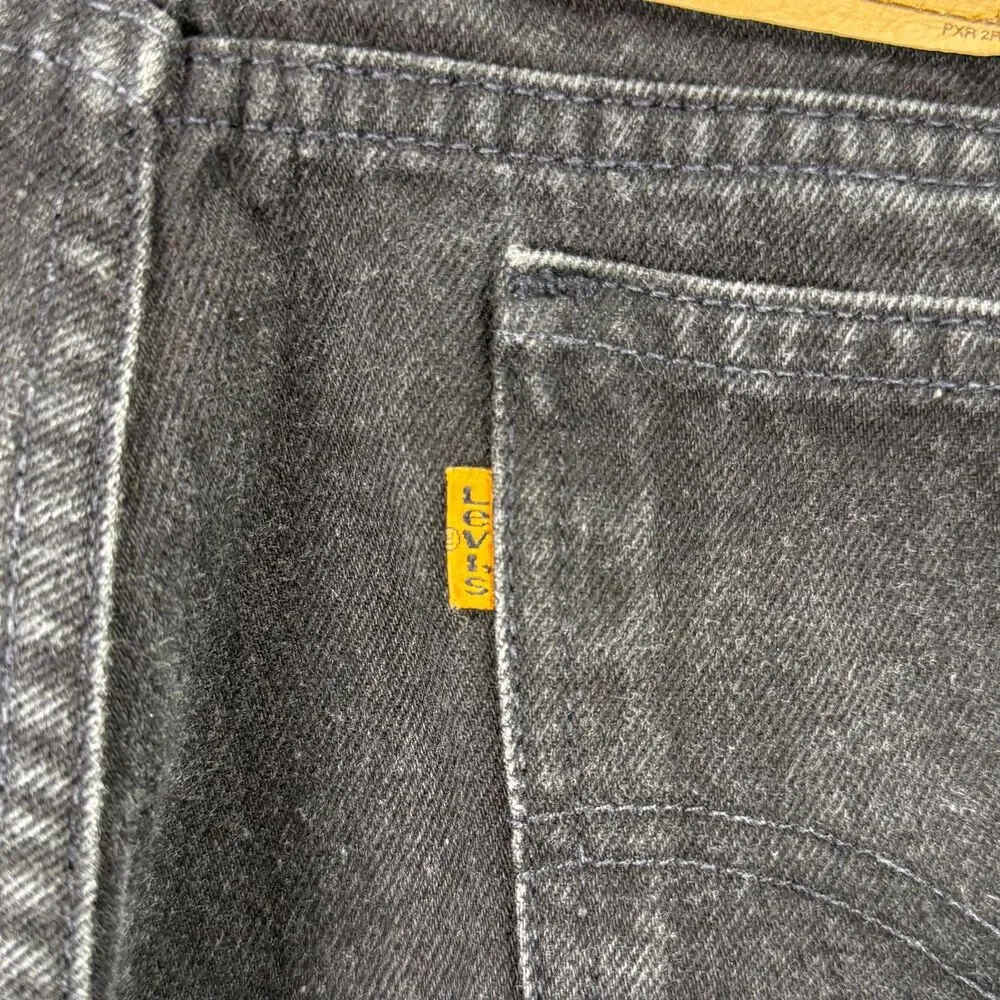 Levi’s Orange Tab 550 Vintage Black Jeans Relaxed Fit Size 34x36